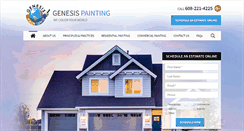 Desktop Screenshot of genesispainting.com
