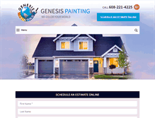 Tablet Screenshot of genesispainting.com